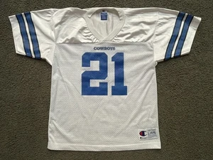 VINTAGE Deion Sanders Dallas Cowboys Jersey Champion YOUTH Large Colorado - Picture 1 of 10