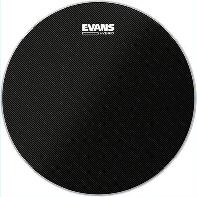 Evans Hybrid Black Marching Snare Drum Head-14 Inch Drumhead Pack (SB14MHB)