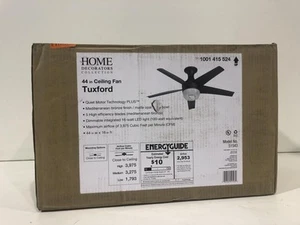 Home Decorators Collection Tuxford 44" LED Mediterranean Bronze Ceiling Fan - Picture 1 of 3