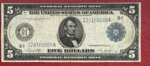 1914 $5 FRN Highly Sought After Minneapolis District - Picture 1 of 2