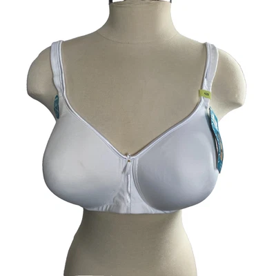 Vanity Fair Bra Style 72335 sz 42B White  Body Caress Wirefree Criss Cross NWT - Image 1 of 4