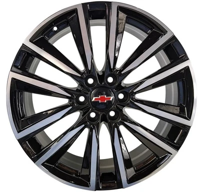 22" Black Wheels fits Chevrolet Silverado 1500 Suburbans High Tahoe Set Four - Image 1 of 4