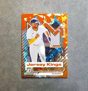 2025 Panini Donruss - Orange Ice Jersey Kings #JK-JC Jackson Chourio  - Foto 1 di 2