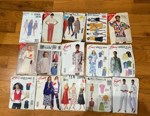 Lot Of 15 Vintage McCall Simplicity + Clothing Patterns Sizes XS-26 - Picture 1 of 8
