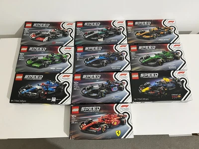 ALL 10 LEGO F1 Speed Champions Set 77242 - 77251, 9 New & Sealed, 1 box opened - Image 1 of 4