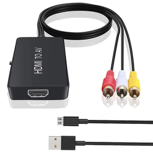 HDMI To - RCA New To Old TV Adapter For Fire Stick Roku Apple Tv - Picture 1 of 10