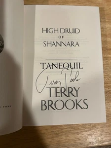 SIGNED Terry Brooks High Druid Shannara Tanequil HC 1st Ed 1st Print +PIC - Picture 1 of 7