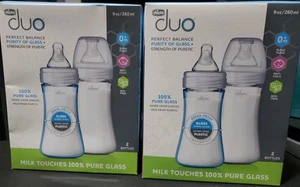 Neu 4 9 Unzen Flaschen Chicco Duo Perfect Balance Babyflasche 100 % Glas innen  - Bild 1 von 3