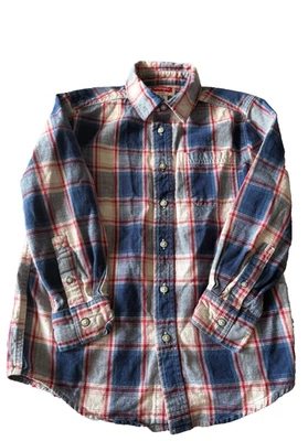 Wrangler Western Long Sleeve Cowboy Shirt Youth Boys Size Medium - Image 1 of 4