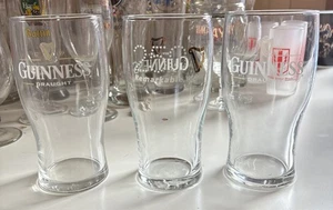 Set of (3) Official Guinness Stout Beer Glasses 16oz /20 Pint - Picture 1 of 1