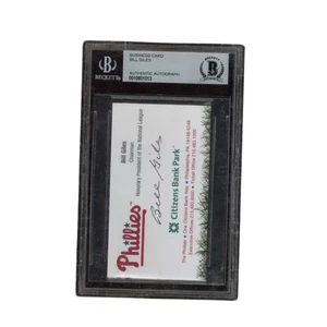 Bill Giles Autographed Signed Philadelphia Phillies Business Card Beckett - Picture 1 of 2
