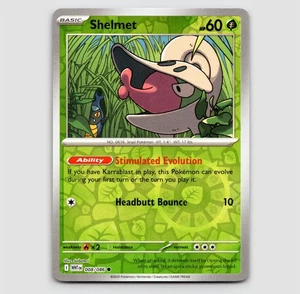 Shelmet (Reverse) -  008/086 - Common NM SV: White Flare Single - Picture 1 of 4