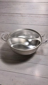 Pentola in Acciaio Inox con Divisorio, Zuppiera a Due Gusti, Pentole a Induzione... - Foto 1 di 9