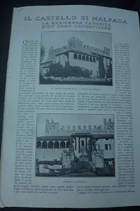* ARTICOLO : CASTELLO DI MALPAGA - ARTE FIGULINA SICILIA 1923 - Imagen 1 de 1
