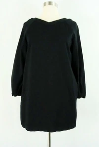 ZARA TRAFALUC Tunica Felpa Abito Elasticizzato Maglia Maniche Lunghe Scollo V PICCOLO - Foto 1 di 5