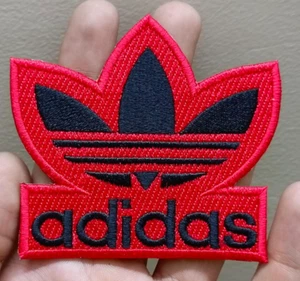 Adidas Sport's Wear Brand Logo Iron On Patch - Sew Patch - Embroidered Patch - Picture 1 of 6