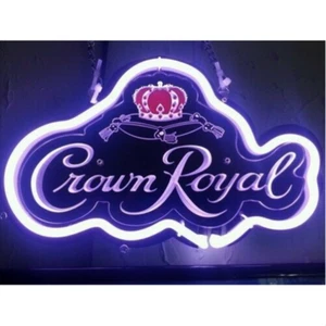 14"x9"Crown Royal Leuchtreklame Bier Bar Wand Dekor Werbeschild Laden Nachtlicht - Bild 1 von 1