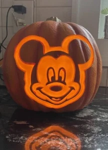 RAR Disney Mickey Mouse beleuchtete Jack O Laterne Kürbis Halloween Deko - 1997 - Bild 1 von 9