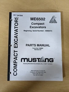 Mustang ME6502 (SN AB00472 & UP) Compact Excavators Parts Manual - Picture 1 of 5