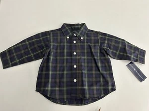 American Living Baby Boy Plaid Dress Shirt Size 3M NWT - Picture 1 of 5