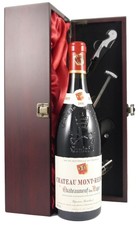 1999 Chateauneuf du Pape Mont Redon with wine gift box and 4 accessories 