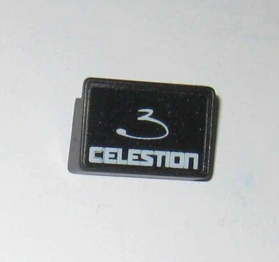 Lote Par 2 Insignias Logotipo Altavoz Celestion Modelo 3 Original OEM Repuesto Foto 1 de 4