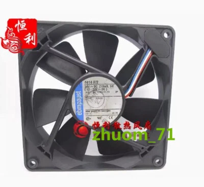 1PC ebmpapst TYP 4412F/2 12V 5.3W 120*25MM 3-Pin Double ball cooling fan - Image 1 of 2