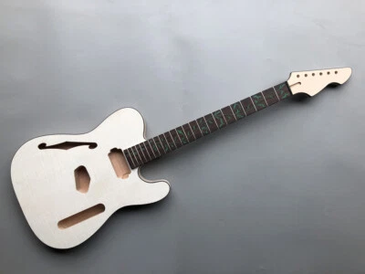 1Set Guitar Kit Mahogany Body 22Fret 25.5inch Maple Guitar Neck Bolt on heel - Image 1 of 4