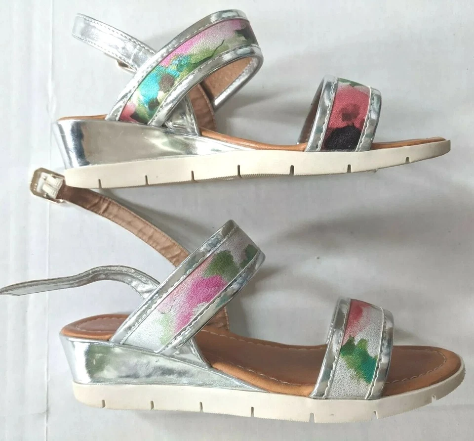 Sandalias de cuña Kensie devolución gratuita correa talla 2 zapatos mujer sintéticos envío gratis Foto 1 de 4