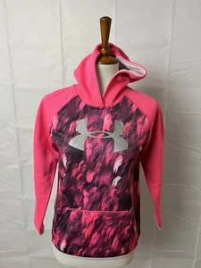 Niñas Under Armour Sudadera con Capucha Sudadera Rosa Caliente Juvenil Suelta - Imagen 1 de 6