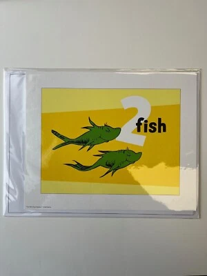 Dr. Seuss "Dos peces" - Impresión artística Foto 1 de 2