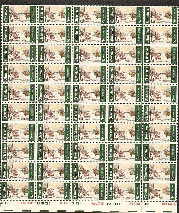 US Winter in Norway Maine 6c Stamp Scott #1384 - Image 1 of 1