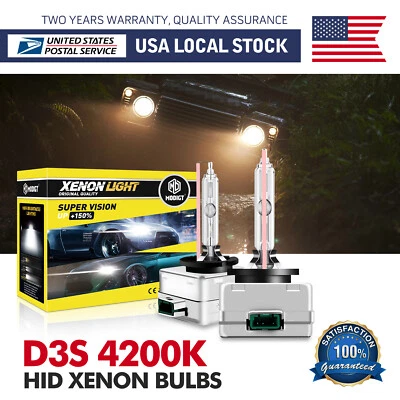 2PCS D3S HID XENON HEADLIGHT BULBS 4200K REPLACE FOR 2015-2019 Dodge Challenger - Image 1 of 4