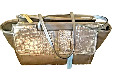 Bolso de Mano/Comprador ANTONIO MELANI Caroline con Solapa "Rock" en Relieve TOTALMENTE NUEVO Foto 1 de 4