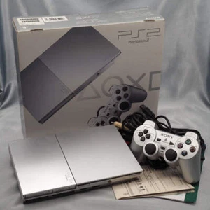 PS2 Slim Konsole System SCPH-90000 SS Satin Silver Boxed getestet NTSC-J Sony - Bild 1 von 24