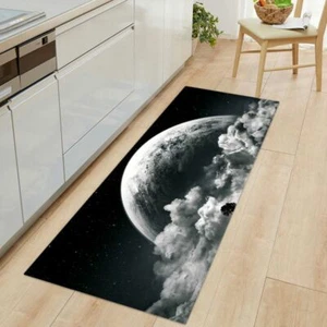 Black Moon 3D Eingangsmatte Wohnzimmerteppich Schlafzimmerteppich rutschfest Küchenmatte - Bild 1 von 20