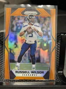 Russell Wilson 2017 Panini Prizm Orange Prizms #218/275 Seahawks Broncos - Picture 1 of 2