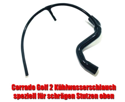 Corrado Golf 2 VR6 Kühlwasserschlauch Silikonschlauch oben 2.8L 2.9L schwarz - Bild 1 von 3