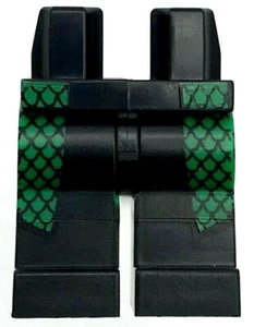 Lego Nueva Minifigura Caderas Negras Piernas Verdes Botas Negras Escalas Negras Contornos - Imagen 1 de 1