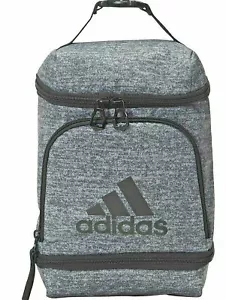 Adidas Borsa Porta Pranzo Isolata, 3 Scomparti con Cerniera, Maglia Onix/Nero, Taglia Unica - Foto 1 di 3