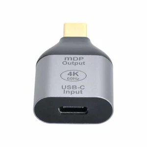 Mini Displayport DP to USB-C Type C Female Sink HDTV Adapter 4K 60hz 1080p - Picture 1 of 11