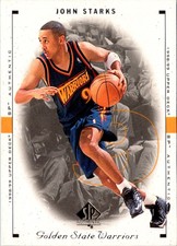 1998 SP Authentic John Starks #34 Golden State Warriors Basketball Card