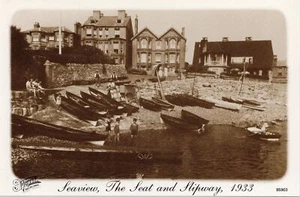 (cb08) Seaview The Seat and Slipway 1933 Repro - Isle of Wight Postcard - Picture 1 of 2