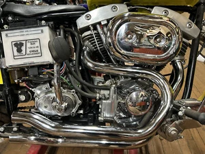 Alphabet FX-FXE Exhaust Header Set 1971-1984 Shovelhead Dyna Super Glide Shovel - Picture 1 of 3