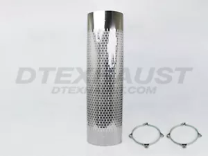 DT-1048181 HEAT SHIELD STAINLESS 180 DEGREE VERTICAL SLOTS DESIGN WITH BRACKETS - Bild 1 von 2