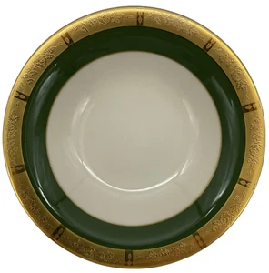 Flintridge Georgian Rose Spanish Green Fruit Bowl - Picture 1 of 3