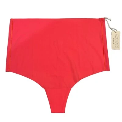 NUEVO CON ETIQUETAS AERIE Tanga Smoothez Cintura Alta Talla XS-S-M-L-XL Naranja Neón Foto 1 de 4