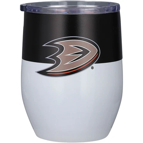 Anaheim Ducks 16oz. Colorblock Stainless Steel Curved Tumbler Cover