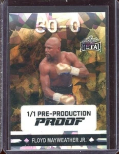 2024 Leaf Collective Proof '91 Metal Crystal Silver Floyd Mayweather Jr. (1/1) - Picture 1 of 2