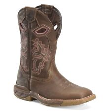 Double-H Boots Womens 10 Ari Wide Square Composite Toe Roper Work Boot Brown -
